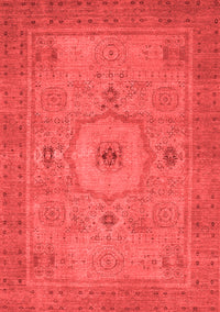 Abstract Red Modern Rug, abs320red