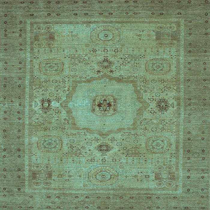 Square Machine Washable Abstract Light Blue Modern Rug, wshabs320lblu