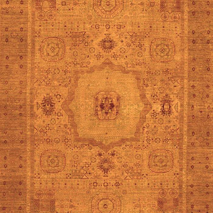 Machine Washable Abstract Orange Modern Area Rugs, wshabs320org