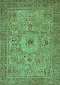 Abstract Turquoise Modern Rug, abs320turq