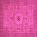 Square Abstract Pink Modern Rug, abs320pnk