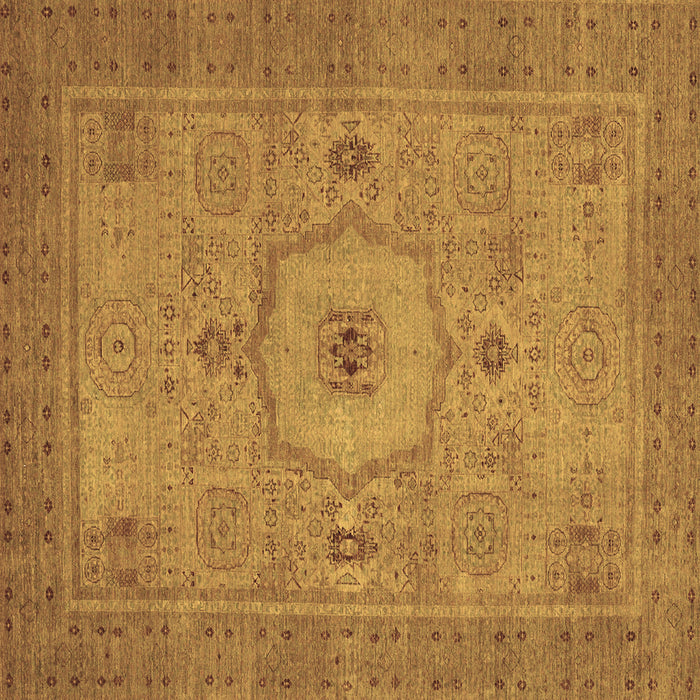 Square Machine Washable Abstract Brown Modern Rug, wshabs320brn