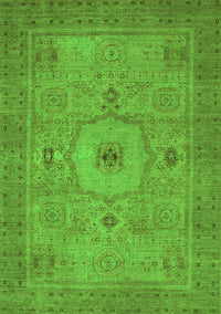 Abstract Green Modern Rug, abs320grn