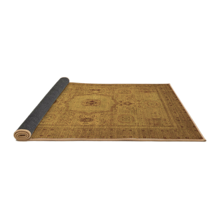 Sideview of Abstract Brown Modern Rug, abs320brn
