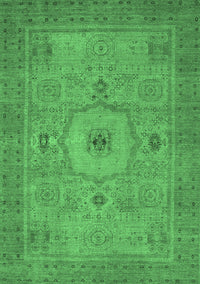 Abstract Emerald Green Modern Rug, abs320emgrn