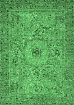 Abstract Emerald Green Modern Rug, abs320emgrn