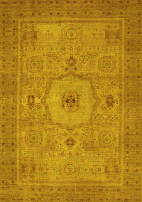 Abstract Yellow Modern Rug, abs320yw