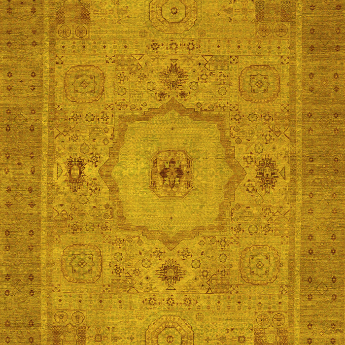 Machine Washable Abstract Yellow Modern Rug, wshabs320yw