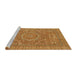 Sideview of Machine Washable Abstract Orange Rug, wshabs321