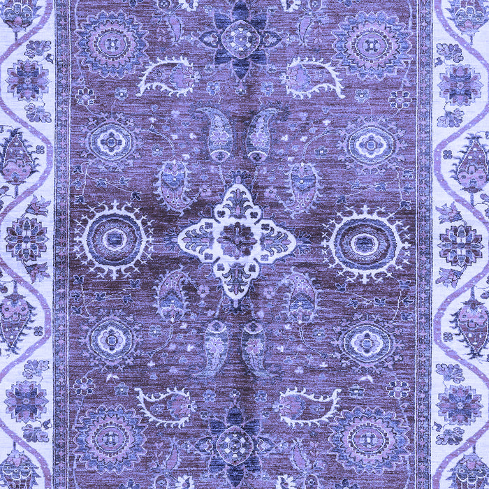 Machine Washable Oriental Blue Traditional Rug, wshabs3210blu