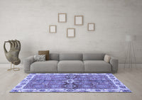 Machine Washable Oriental Blue Traditional Rug, wshabs3210blu