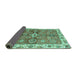 Sideview of Oriental Turquoise Traditional Rug, abs3210turq