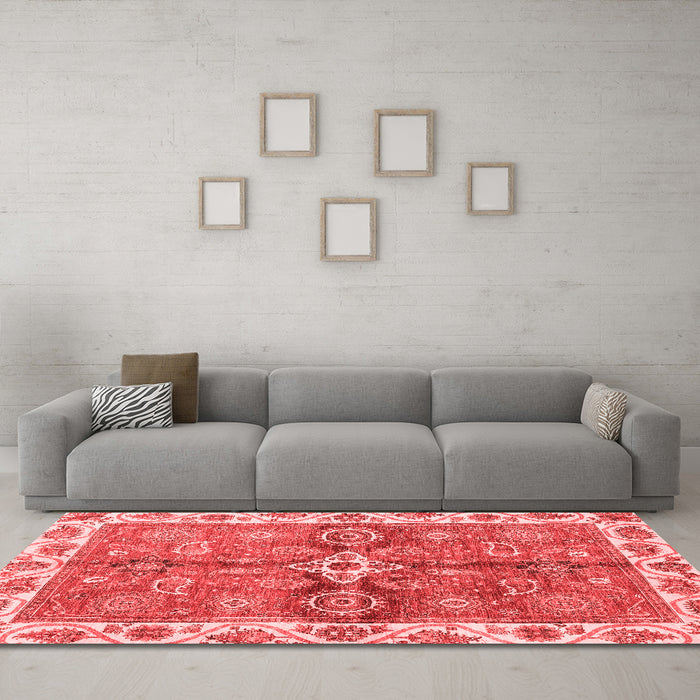Traditional Red Washable Rugs