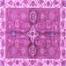 Square Oriental Purple Traditional Rug, abs3210pur