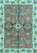 Machine Washable Oriental Light Blue Traditional Rug, wshabs3210lblu