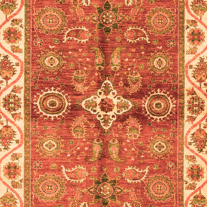 Oriental Orange Traditional Rug, abs3210org