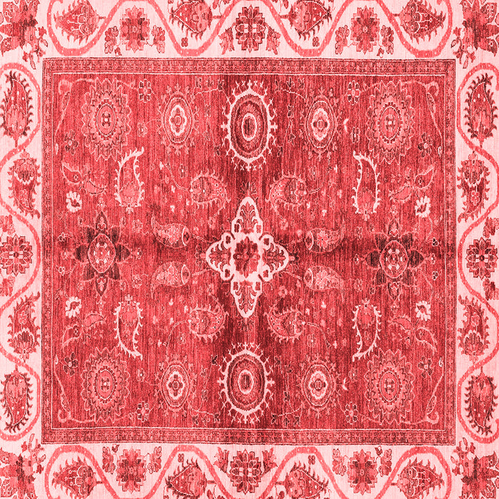 Machine Washable Oriental Red Traditional Rug, wshabs3210red