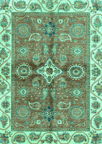 Oriental Turquoise Traditional Rug, abs3210turq