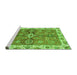 Sideview of Machine Washable Oriental Green Traditional Area Rugs, wshabs3210grn