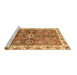 Sideview of Machine Washable Oriental Brown Traditional Rug, wshabs3210brn