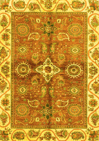 Oriental Yellow Traditional Rug, abs3210yw