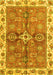 Oriental Yellow Traditional Rug, abs3210yw