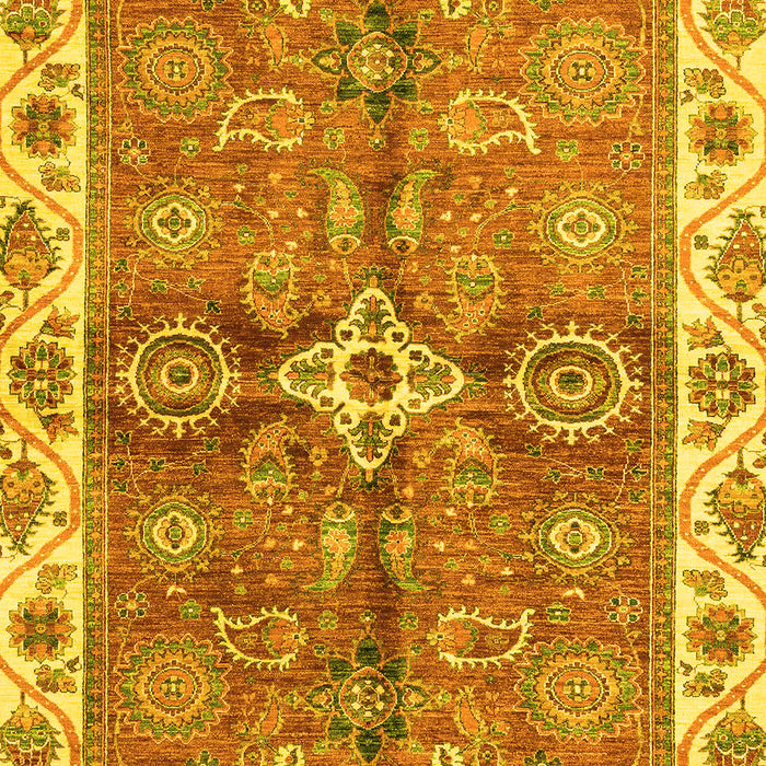 Oriental Yellow Traditional Rug, abs3210yw