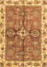 Machine Washable Oriental Brown Traditional Rug, wshabs3210brn