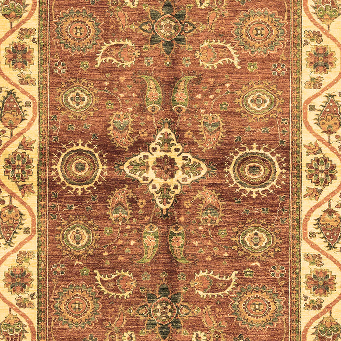 Machine Washable Oriental Brown Traditional Rug, wshabs3210brn