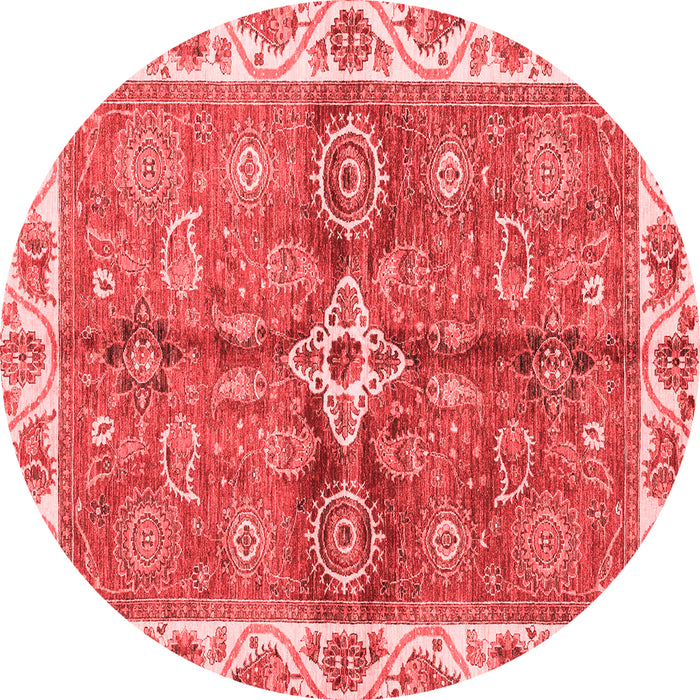 Machine Washable Oriental Red Traditional Rug, wshabs3210red