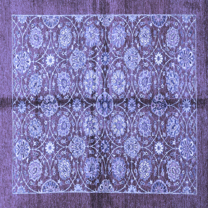 Square Machine Washable Abstract Blue Modern Rug, wshabs3211blu
