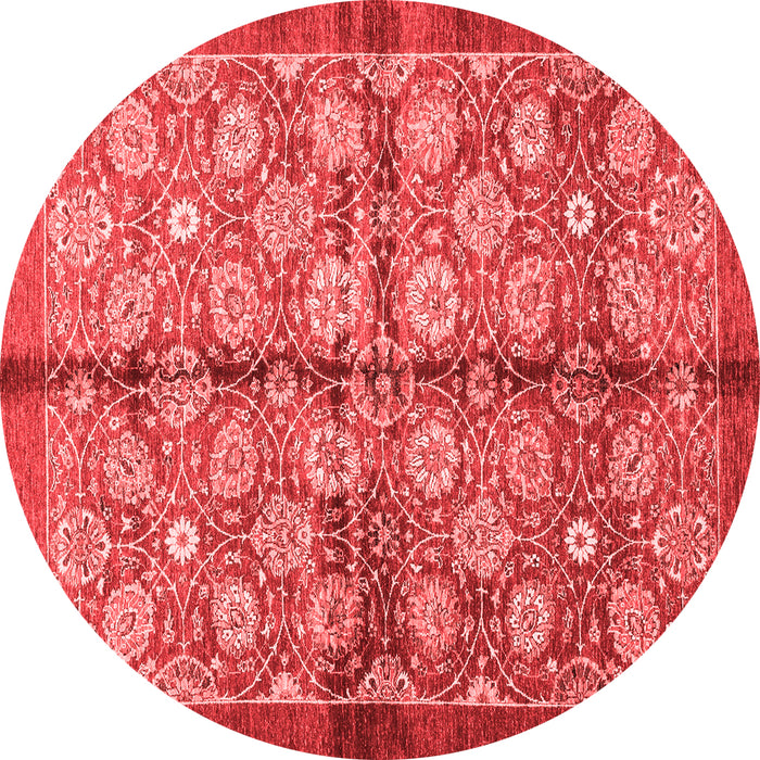Machine Washable Abstract Red Modern Rug, wshabs3211red