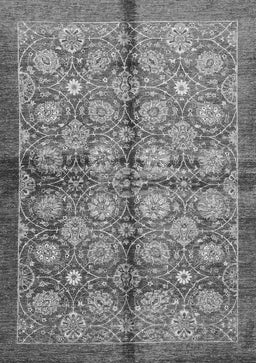 Abstract Gray Modern Rug, abs3211gry