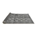 Sideview of Abstract Gray Modern Rug, abs3211gry