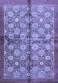 Abstract Blue Modern Rug, abs3211blu