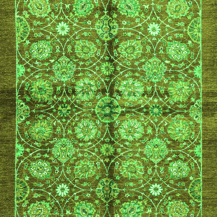 Machine Washable Abstract Green Modern Area Rugs, wshabs3211grn