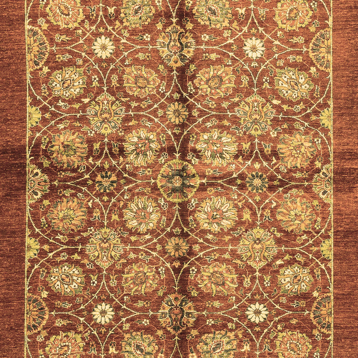 Machine Washable Abstract Brown Modern Rug, wshabs3211brn
