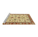 Sideview of Machine Washable Abstract Red Rug, wshabs3212