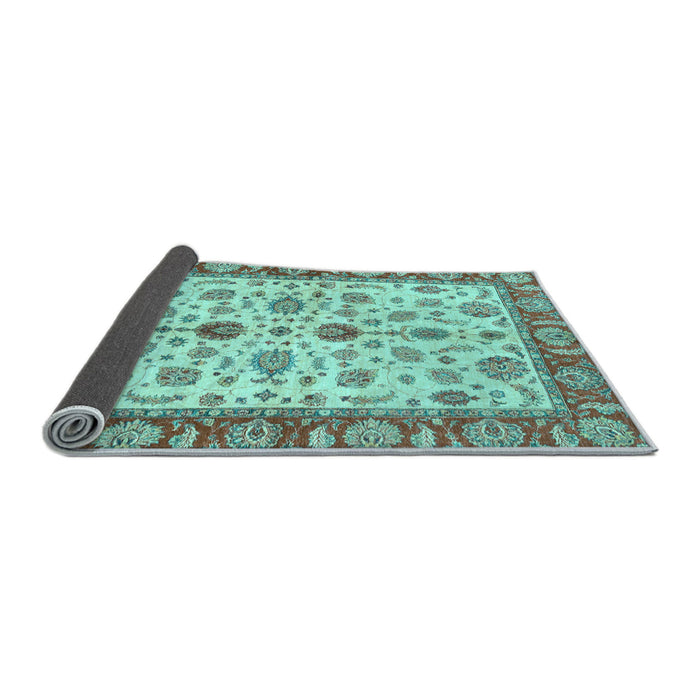 Sideview of Oriental Light Blue Traditional Rug, abs3212lblu