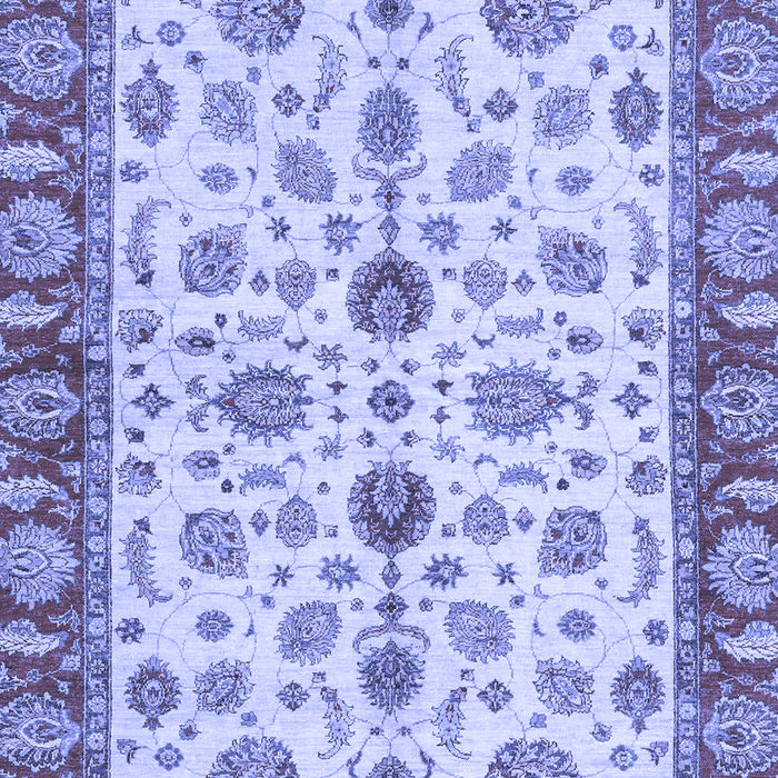 Machine Washable Oriental Blue Traditional Rug, wshabs3212blu