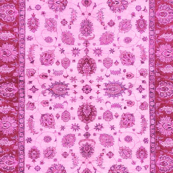 Machine Washable Oriental Pink Traditional Rug, wshabs3212pnk