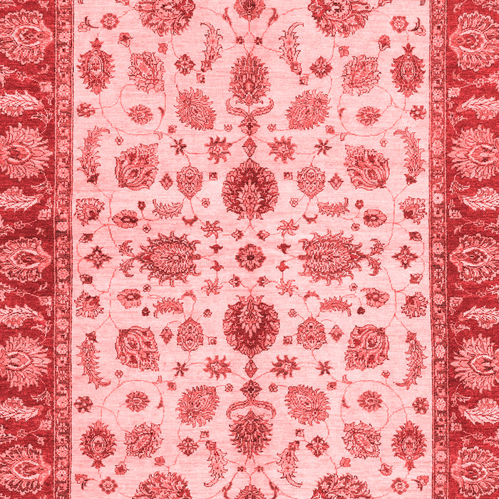 Machine Washable Oriental Red Traditional Rug, wshabs3212red