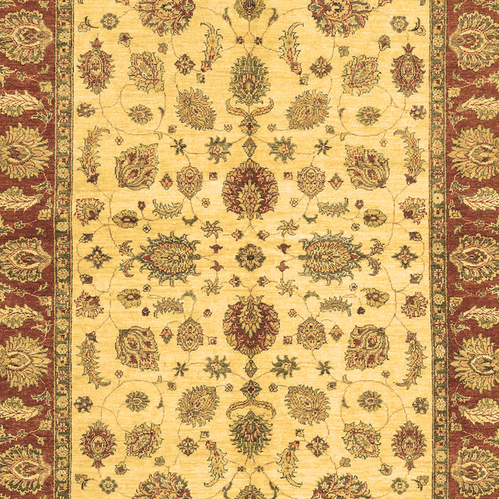 Machine Washable Oriental Brown Traditional Rug, wshabs3212brn