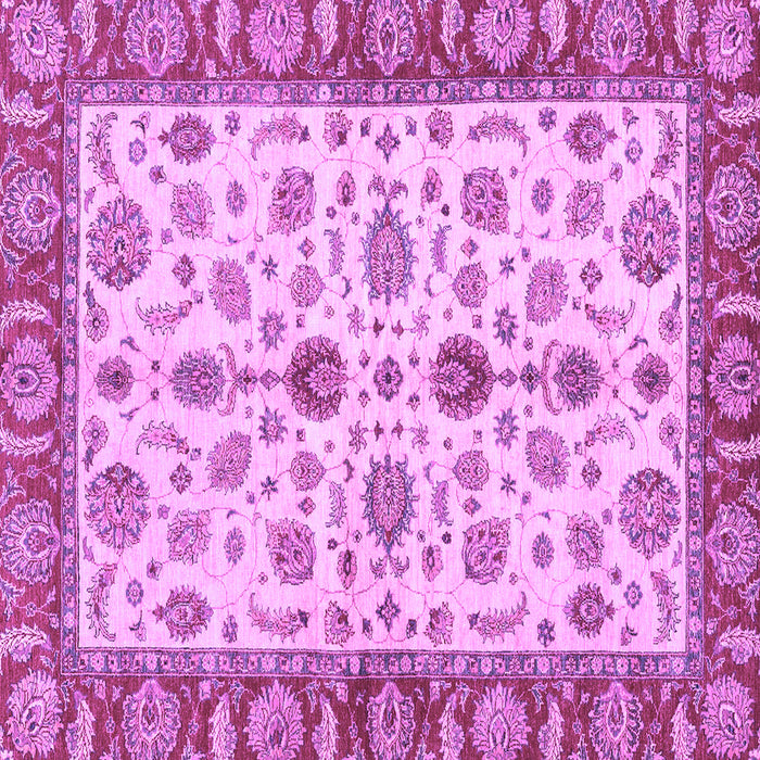 Square Oriental Purple Traditional Rug, abs3212pur