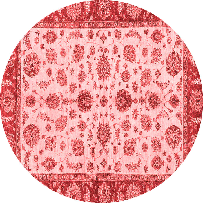 Machine Washable Oriental Red Traditional Rug, wshabs3212red
