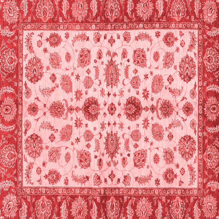 Machine Washable Oriental Red Traditional Rug, wshabs3212red