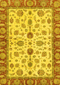 Oriental Yellow Traditional Rug, abs3212yw