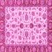 Square Oriental Pink Traditional Rug, abs3212pnk