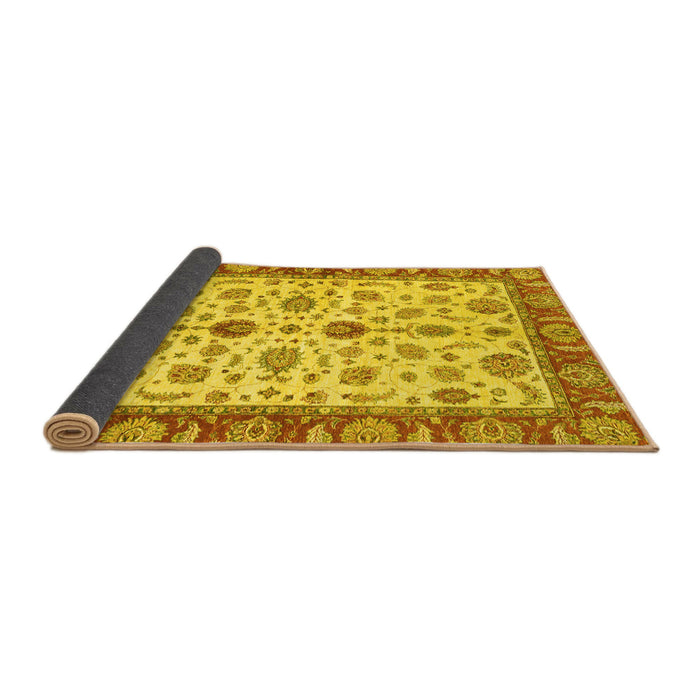 Sideview of Oriental Yellow Traditional Rug, abs3212yw