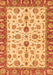 Machine Washable Oriental Orange Traditional Area Rugs, wshabs3212org